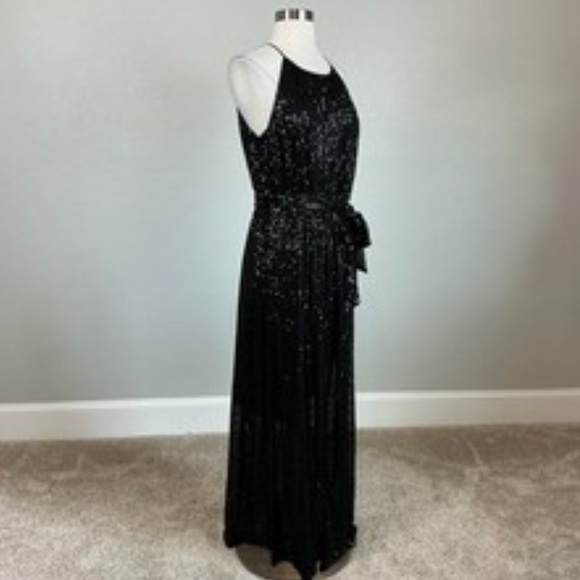 Dkny Dresses & Skirts - DKNY Black Sequin Sleeveless Gown